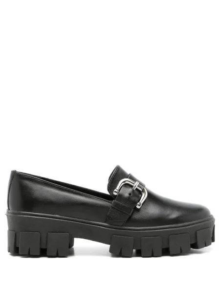 Pantofi loafer Sarah Chofakian cu cataramă negru