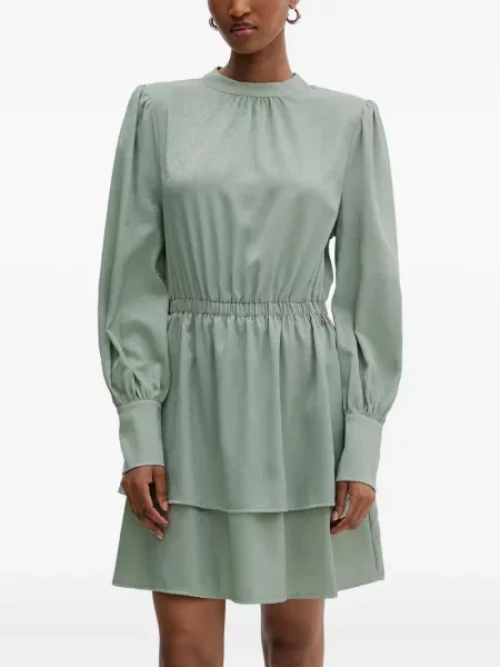 Rochie maxi Silvian Heach lungă de costum verde