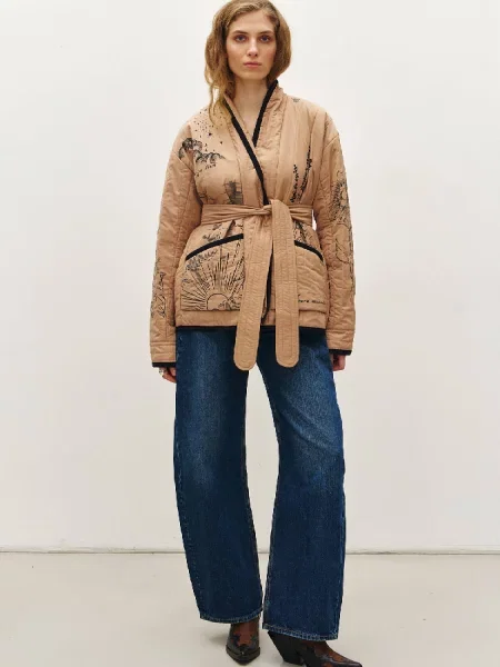 Демісезонна куртка RicaMare бежевий
