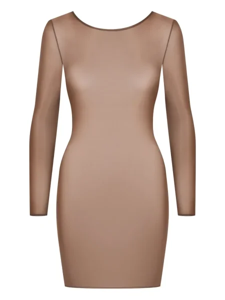 Rochie maxi Maison Close lungă de costum maro