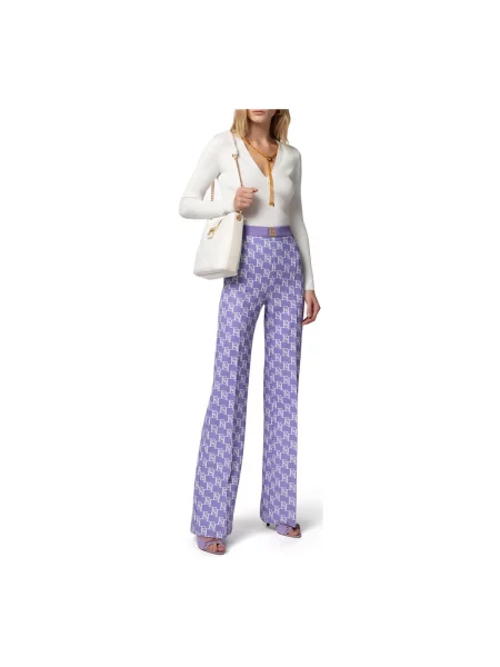 Pantaloni Elisabetta Franchi violet