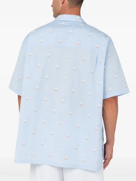 Cămașă Moschino cu imagine albastru
