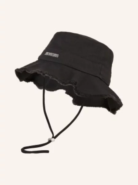 Jacquemus Czapka Rybacka Le Bob Artichaut schwarz czarna
