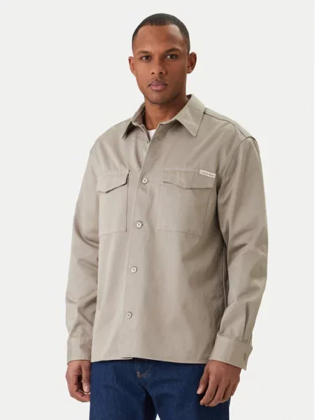 Calvin Klein Jeans Πουκάμισο Utility μπεζ