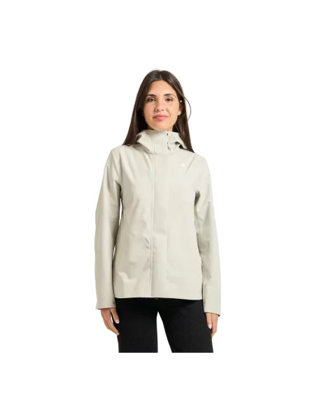 Kurtka K-way z dżerseju beżowa