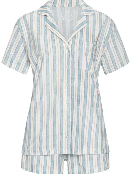 VIVANCE Pijama Dreams azuriu / portocaliu piersică alb