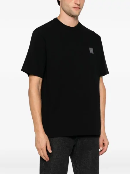 Tricou Stone Island cu strasuri negru