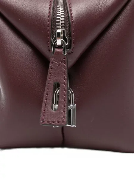 Geanta de piele Max Mara din piele roșu