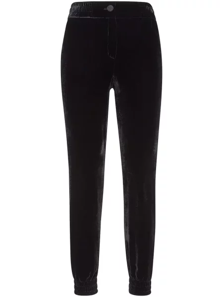 Pantaloni Philipp Plein de catifea negru