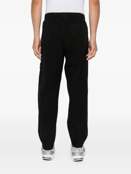 Pantaloni Stone Island cu strasuri negru