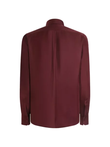 Cămașă Dolce & Gabbana de mătase roșu