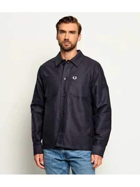Fred Perry Cămașă | Oversize fit gri