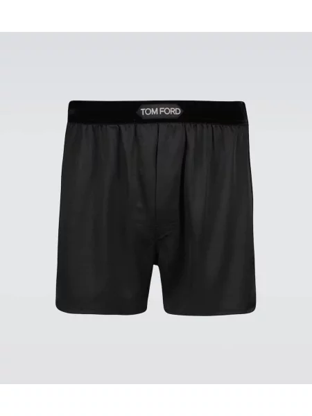 Hedvábné boxerky Tom Ford černé
