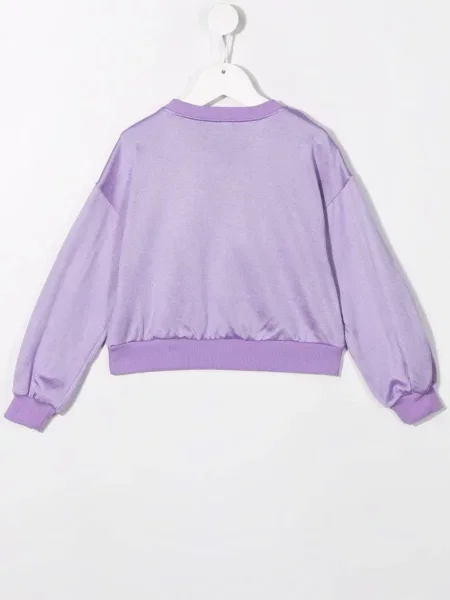 Bluza dziecięca Moschino fioletowa