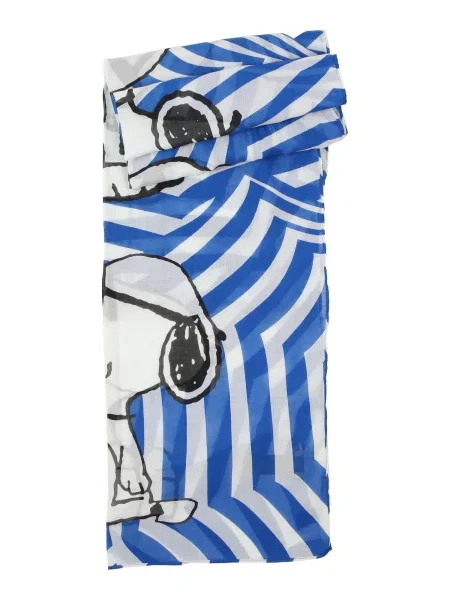 CODELLO Fular Snoopy albastru / negru alb