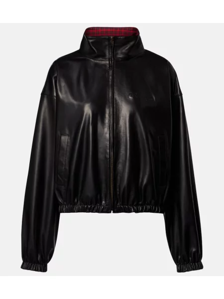 Trening Balenciaga din piele negru