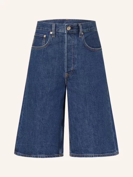 Arket Džínové Bermudy denim blue modré