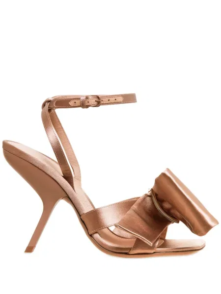 Sandale Ferragamo cu funde din satin