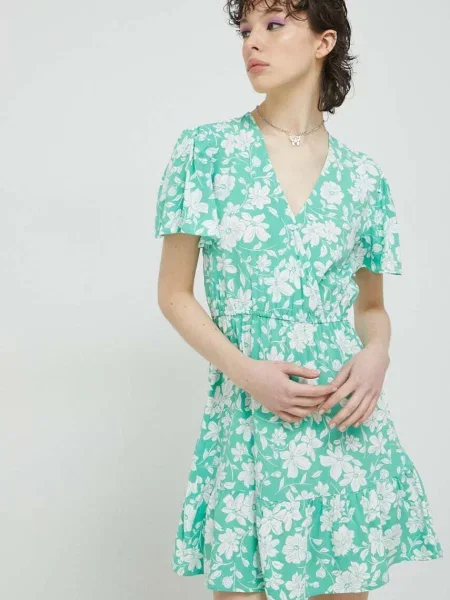 Сукня Billabong mini розкльошена зелений