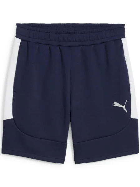 PUMA Športne hlače TeamEVOSTRIPE mornarska bela