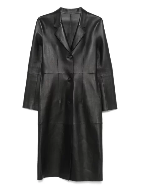 Palton Toteme din piele negru
