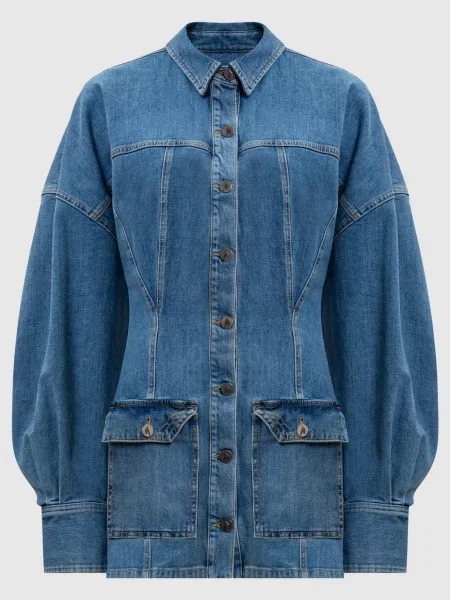 Джинсовое платье The Attico синее