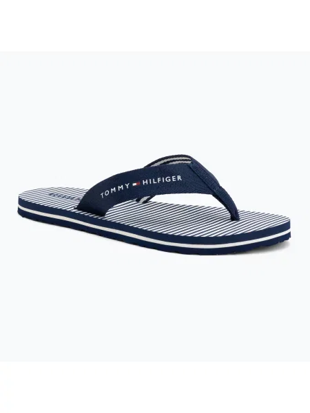 Вьетнамки Tommy Hilfiger в полоску темно-синие