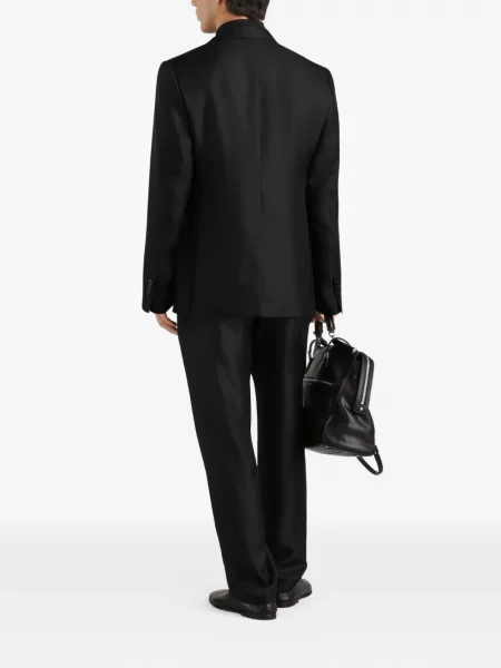 Geacă Dolce & Gabbana de mătase negru