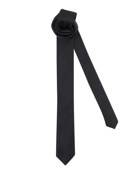 BOSS Black Kravata temno modra črna