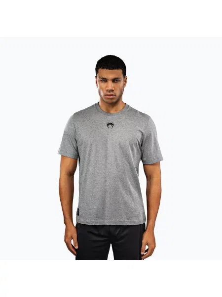Tricou pentru bărbați Venum Fight Icon Cotton light heather grey gri