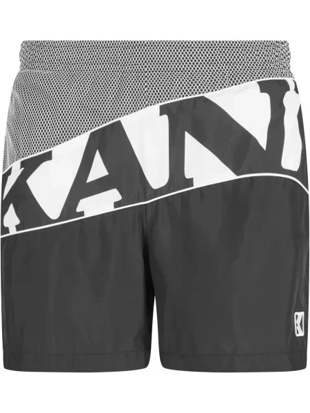Karl Kani Pantaloni gri / negru alb