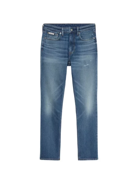 Blugi Calvin Klein zdrențuiți albastru