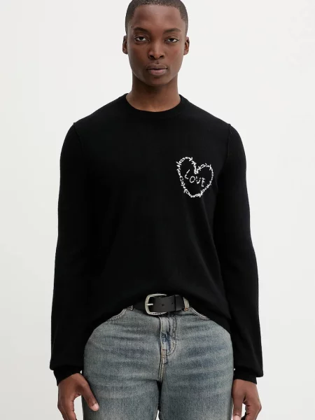 ZADIG&VOLTAIRE pulover de lână light negru