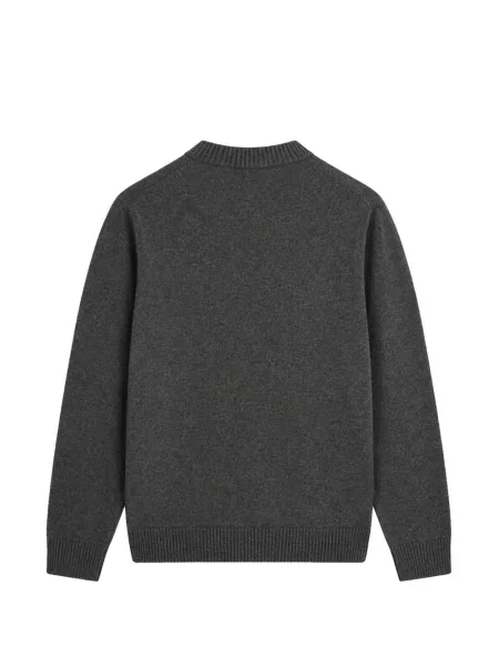 Pulover Ballantyne cu model argyle cu decolteu rotund gri