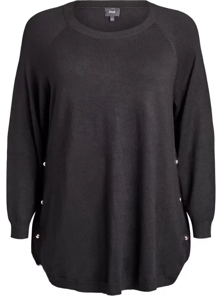 Zizzi Pulover CARRIE' negru