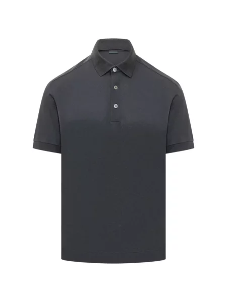Tricou polo Zegna albastru