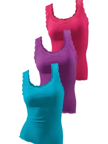 H.I.S Top turkizna / jajčevec fuksija