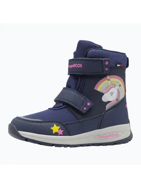 KangaROOS K-MJ Edison EV RTX SL юношески ботуши за сняг dk navy / daisy pink синьо