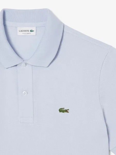 Поло Lacoste голубое