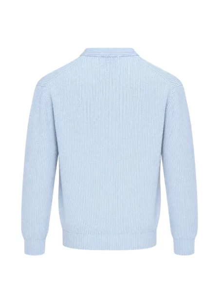 Cardigan Solid Homme tricotate albastru