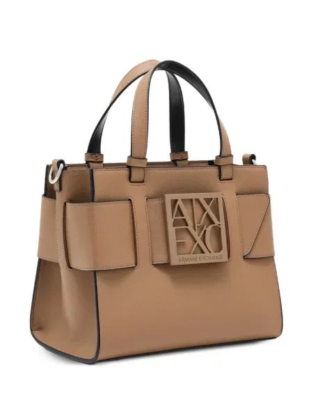 Geantă shopper Armani Exchange cu autograf