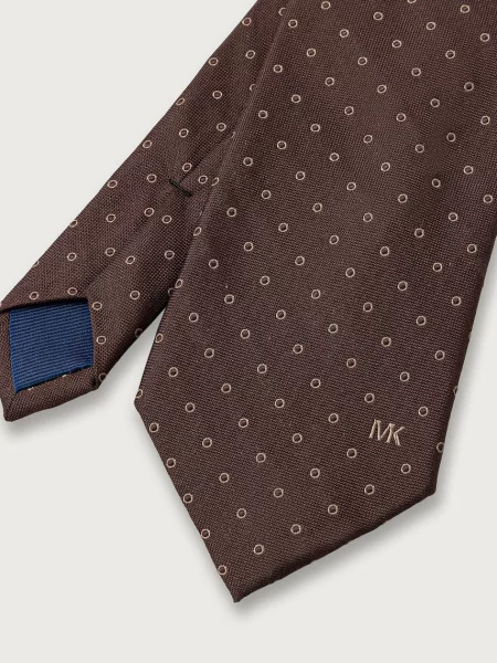 Michael Kors cravată pentru bărbați de mătase maro
