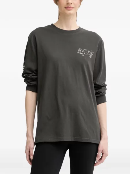 Lung tricou P.e Nation cu imagine gri