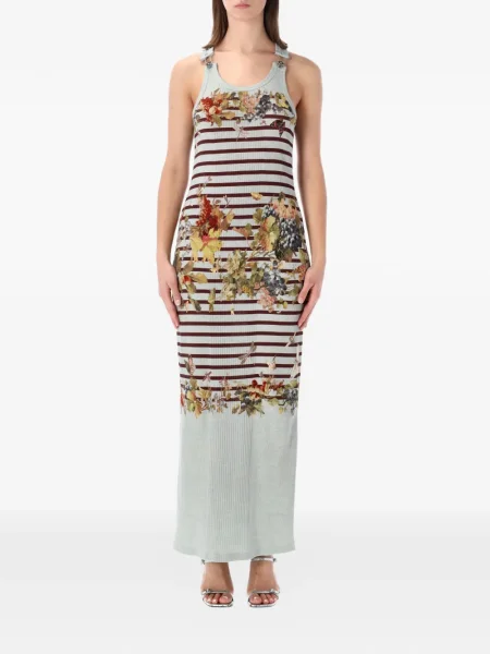Rochie maxi Jean Paul Gaultier cu dungi de costum
