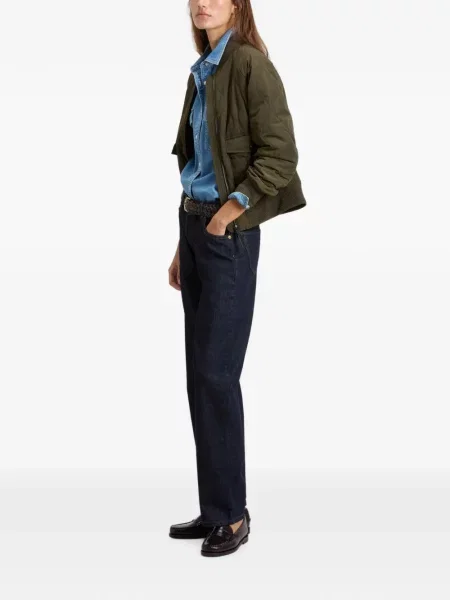 Matlasat geacă bomber Woolrich verde