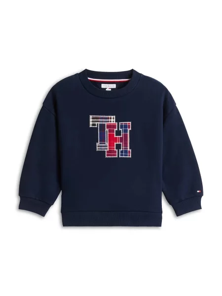 Tommy Hilfiger dukserica za djecu s pamukom plava