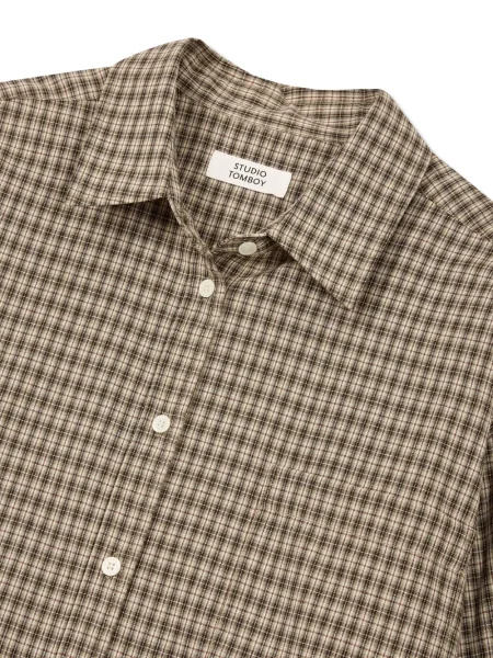 Cămașă Studio Tomboy în carouri maro