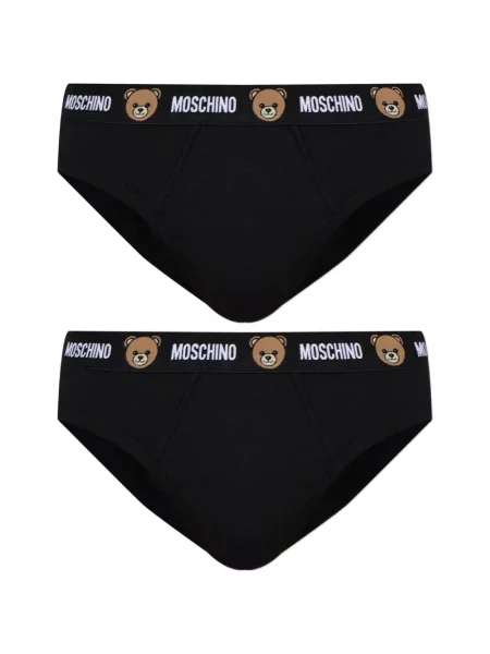 Chiloți Moschino cu autograf negru