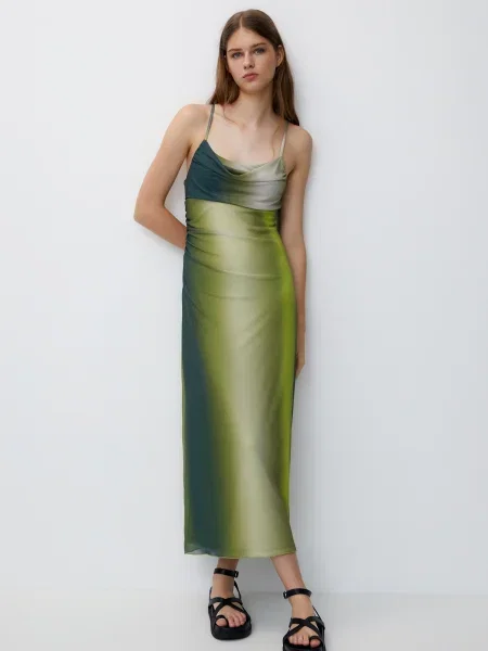 Pull&Bear Rochie petrol / pastel / deschis verde