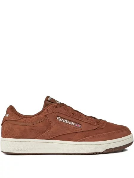 Sneakerși Reebok din piele de căprioară maro